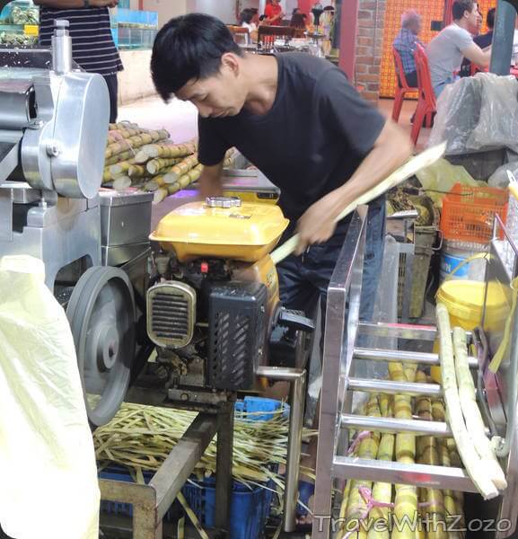Sugar Cane Juice Making Kuala Lumpur Malaysia