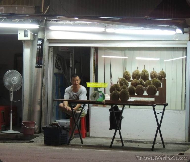 Durian Vendor Bathu Ferringhi Malaysia